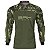 Camisa de Pesca BRK Verde Militar com Proteção UV50+ - Imagem 1