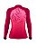 Camisa de Pesca Feminina Rosa BRK Fishing com Folhas UV50+ - Imagem 2