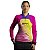 Camisa de Pesca Feminina BRK Degradê Com Textura Rosa Amarelo Azul com UV50+ - Imagem 3