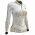 Camisa Agro Feminina BRK Nossa Senhora Strass Branca com  UV50+ - Imagem 3