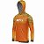 Camisa de Pesca Com Capuz BRK Laranja Camuflado com UV50+ - Imagem 3