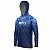 Camisa de Pesca Com Capuz BRK Azul Camuflado com UV50+ - Imagem 4