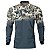 Camisa de Pesca BRK Blue Camo Areia com UV50 + - Imagem 1