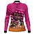 Camisa Agro Feminina BRK Team Roping EUA Rosa UV50+ - Imagem 1