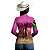 Camisa Agro Brk Feminino Cavalgada Elite JJB Rosa com Proteção UV50+ - Imagem 4