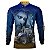 Camisa Agro Brk Azul Trator T7 LWB e Jesus com UV50+ - Imagem 1