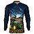 Camisa Agro BRK Trator Verde Brasil Azul com UV50+ - Imagem 1