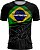 Camiseta Casual BRK Patriota Preta com Proteção UV50+ - Imagem 1