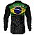Camisa Básica BRK Patriota Preta Bandeira do Brasil com Proteção UV50+ - Imagem 2