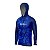 Camisa de Pesca com Capuz Brk Camuflado Azul com Proteção UV50+ - Imagem 3