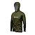 Camisa de Pesca com Capuz Brk Camuflado Verde Brasil com Proteção UV50+ - Imagem 3