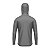 Camisa de Pesca BRK com Capuz Clean Cinza Escuro com Proteção UV50+ - Imagem 2