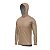 Camisa de Pesca BRK com Capuz Clean Marrom Caqui com Proteção UV50+ - Imagem 4