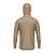 Camisa de Pesca BRK com Capuz Clean Marrom Caqui com Proteção UV50+ - Imagem 2