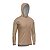 Camisa de Pesca BRK com Capuz Clean Marrom Caqui com Proteção UV50+ - Imagem 3
