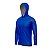 Camisa de Pesca BRK com Capuz Clean Azul Royal com Proteção UV50+ - Imagem 4