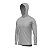 Camisa de Pesca BRK com Capuz Clean Cinza Claro com Proteção UV50+ - Imagem 4
