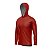 Camisa de Pesca BRK com Capuz Clean Vermelho com Proteção UV50+ - Imagem 4