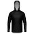 Camisa de Pesca BRK com Capuz Clean Preto com Proteção UV50+ - Imagem 1