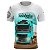 Camiseta de Caminhão BRK Aqui Tem Pressão Branca e Ciano com UV50+ - Imagem 1