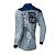 Camisa Motociclista Brk Route 66 Azul com UV50+ - Imagem 4