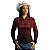 Camisa Country BRK Feminina Xadrez Vermelho com UV50 + - Imagem 2