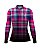 Camiseta Brk Agro Feminina Xadrez Azul e Rosa com Proteção Solar UV50+ - Imagem 1