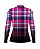 Camiseta Brk Agro Feminina Xadrez Azul e Rosa com Proteção Solar UV50+ - Imagem 2