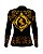 Camisa Country BRK Feminina Boiadeira Dourado e Preto com UV50 + - Imagem 2