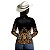 Camisa Country BRK Feminina Dourada e Preto Onça com UV50 + - Imagem 4