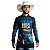 Camisa Country BRK Xadrez Azul Made in Roça com UV50 + - Imagem 3