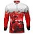 Camisa Agro BRK  Cinza e Branco Trator Vermelho com UV50 + - Imagem 1