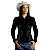 Camisa Country BRK Preta e Azul Feminina Boiadeira com UV50 + - Imagem 3
