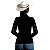 Camisa Country BRK Preta e Azul Feminina Boiadeira com UV50 + - Imagem 4