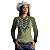 Camisa Agro BRK Feminina  Verde Militar Apache com UV50 + - Imagem 3