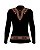Camisa Agro BRK Feminina Preta Apache  com UV50 + - Imagem 2