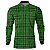 Camisa Country BRK Masculina Xadrez  Verde com UV50 + - Imagem 1