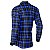 Camisa Country BRK Masculina Xadrez Azul com UV50 + - Imagem 4