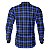Camisa Country BRK Masculina Xadrez Azul com UV50 + - Imagem 2
