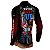 Camisa Agro BRK Vermelho EUA Never Give Up com UV50 + - Imagem 4