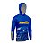 Camisa com Capuz Agro Brk Azul Clean Trator com UV50+ - Imagem 3