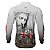 Camisa Agro BRK Branca Jesus Trator Vermelho com UV50 + - Imagem 2