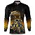 Camisa Agro BRK Trator BM115 Preto e Amarelo com UV50+ - Imagem 1