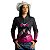 Camisa Feminina Brk Texas Girl Preta e Rosa UV50+ - Imagem 3