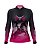 Camisa Feminina Brk Texas Girl Preta e Rosa UV50+ - Imagem 1