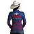 Camisa Agro Feminina BRK Texas Country Girl Azul com UV50+ - Imagem 4