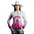 Camisa Agro Feminina BRK Texas Girl Branca com Proteção UV50+ - Imagem 3