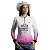 Camisa Agro Branca e Rosa BRK Delicada Igual Coice de Mula com UV50+ - Imagem 3