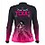 Camisa Agro Feminina Preta e Rosa BRK Texas Girl com Proteção UV50+ - Imagem 2