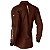 Camisa Agro BRK Mescla Marrom Yellowstone com Proteção UV50+ - Imagem 4